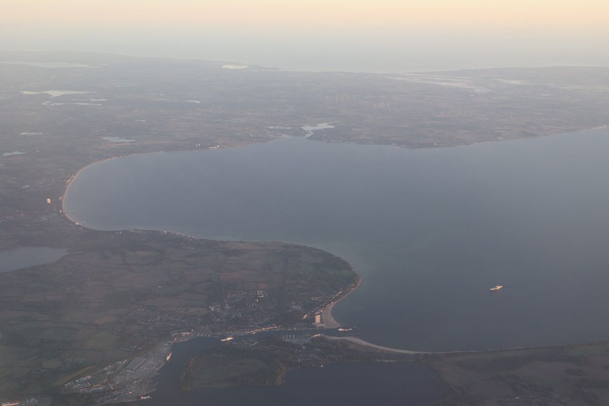 Luftbild der Lübecker Bucht an der westlichen Ostsee