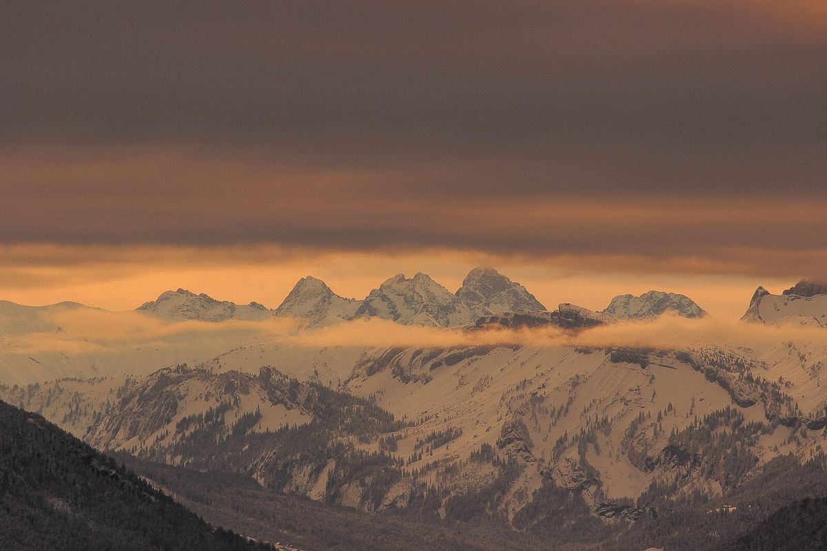 Berglandschaft der Allgäuer Alpen im Oberallgäu