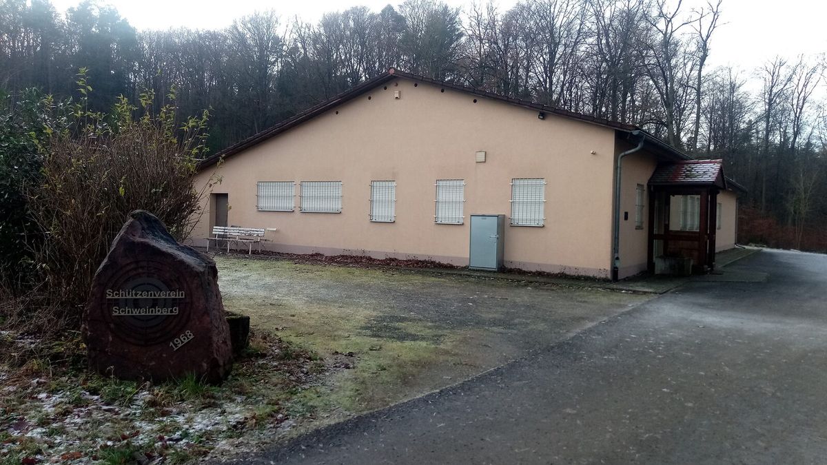 Schützenhaus des Schützenvereins Schweinberg im Neckar-Odenwald-Kreis, Baden-Württemberg